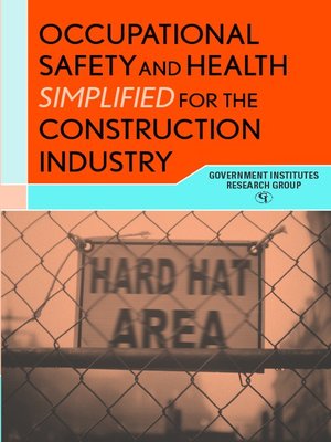 cover image of Occupational Safety and Health Simplified for the Construction Industry